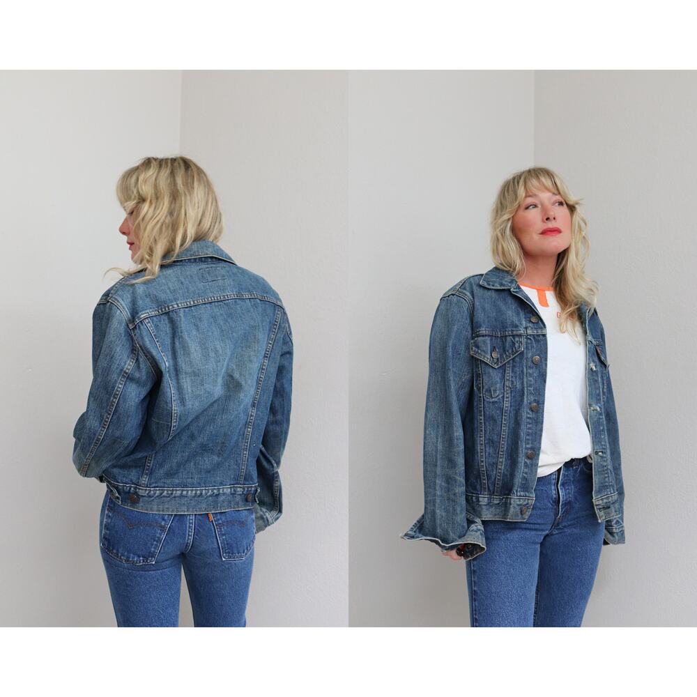 1980's Vintage Levi's Denim Trucker Type 3 Jean Jacket ~ Men's MD Women's MD LG